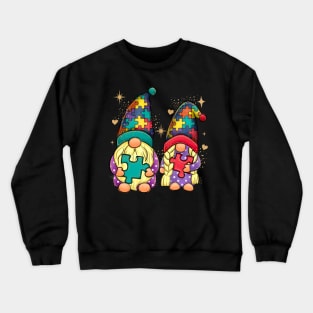 Autism Gnomes Couple Crewneck Sweatshirt